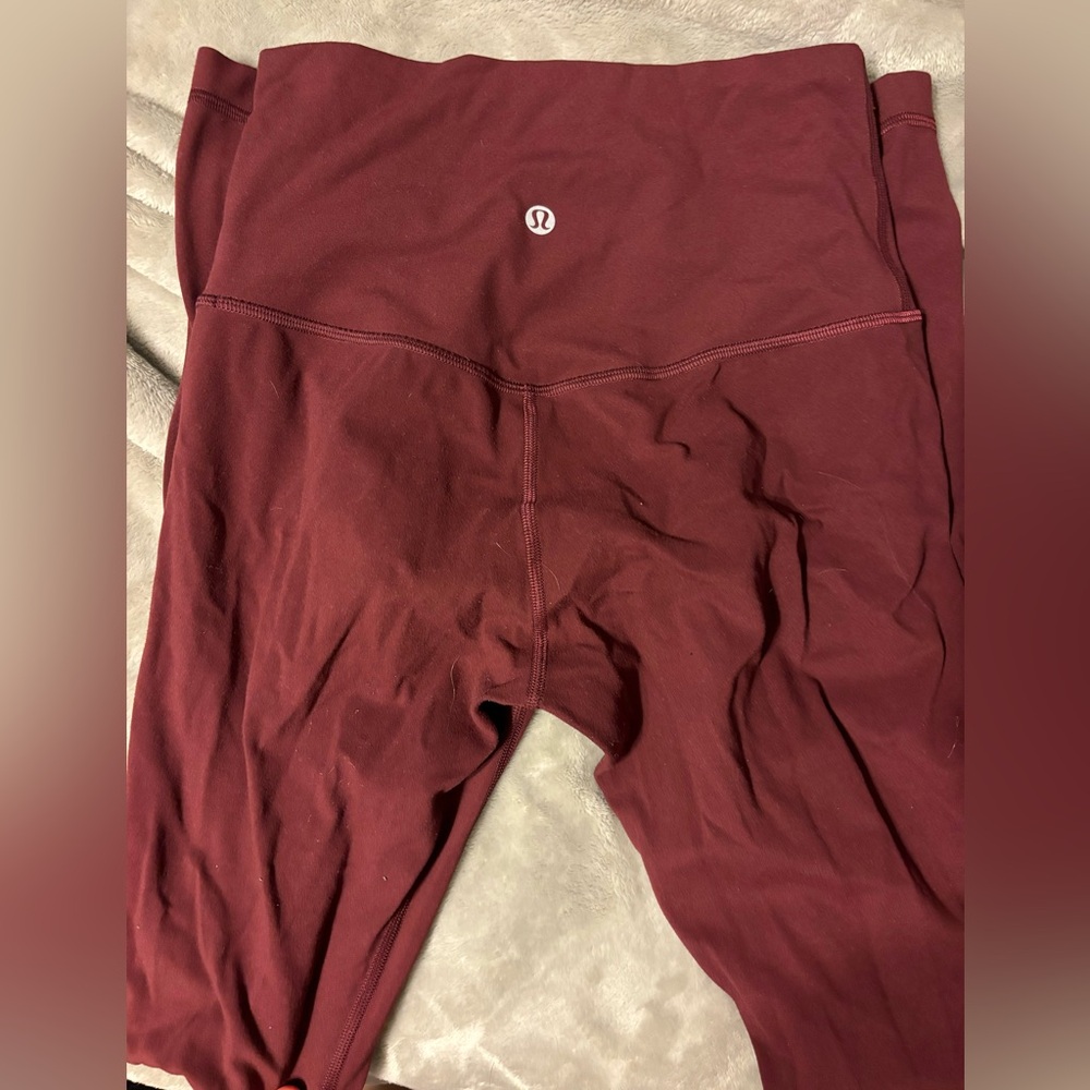 lululemon athletica Burgundy Leggings